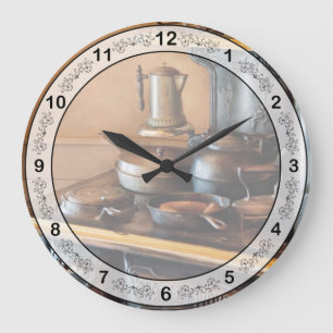 Koch - Kochen - Frühstück bei meiner Urgroßmutter Große Wanduhr