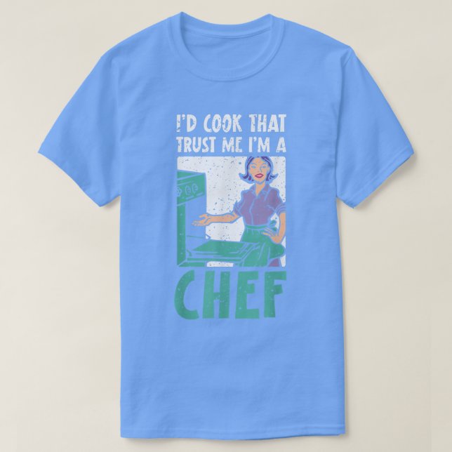 Koch kochen Kochküche oder Kochecke T-Shirt (Design vorne)