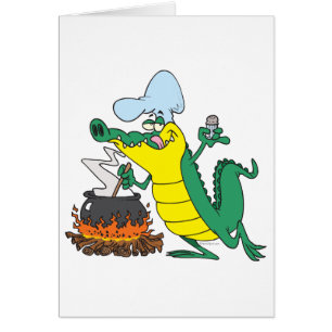 Koch-Kochgerät Alligator Cartoon