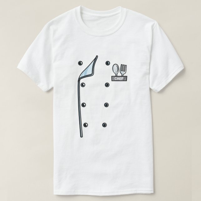 Koch Kostümbekleidung Uniform Funny Cook Jacket fü T-Shirt (Design vorne)
