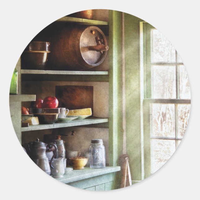 Koch - Küche Runder Aufkleber (Vorderseite)