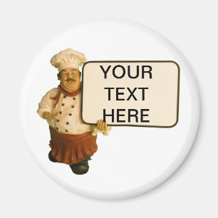 Koch lässt Sie Ihren eigenen Text in seine Tafel Magnet