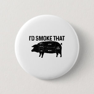 Koch Metzger Grillen, dass ich das Schwein Schwein Button