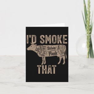 Koch Metzger Kochen Grillen ich rauchen, dass Kuhw Karte
