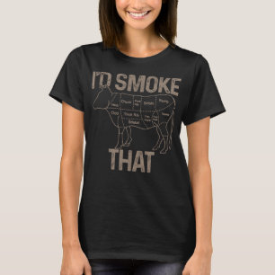 Koch Metzger Kochen GRILLEN ich rauchen, dass Kuhw T-Shirt