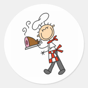 Koch mit Baked Ham Stickers