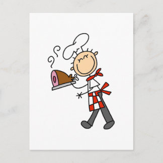 Koch mit Baked Ham Tshirts und Geschenken Postkarte