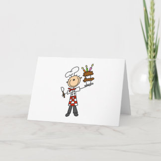 Koch mit BIrthday Cake Cards Karte