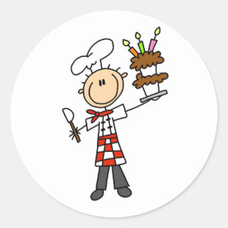 Koch mit BIrthday Cake Stickers
