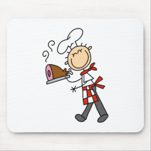 Koch mit gebackenem Schinken-Mauspad Mousepad