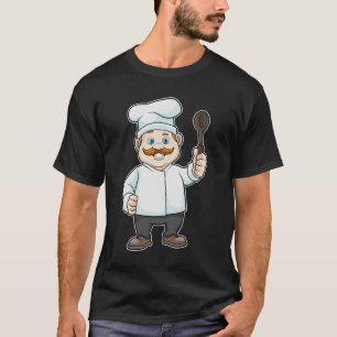 Koch mit Koch Hut & Soup Löffel T-Shirt