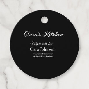 Koch mit Kochecke und Name des Restaurants Geschenkanhänger