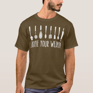 Koch mit Kochutensilien für die Küche T-Shirt