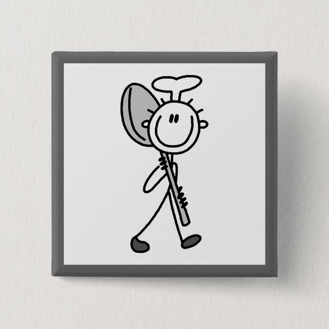 Koch Mit Löffel Button (Vorderseite)