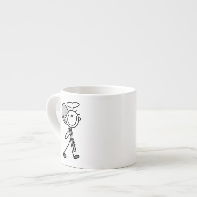 Koch Mit Löffel Espressotasse (Vorderseite Links)
