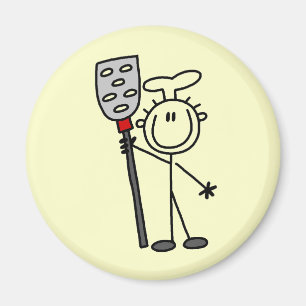 Koch mit Pfanne Magnet