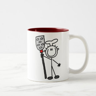 Koch mit Pfanne Zweifarbige Tasse