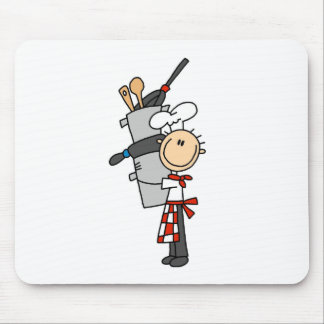 Koch mit Pots und Pans Mousepad