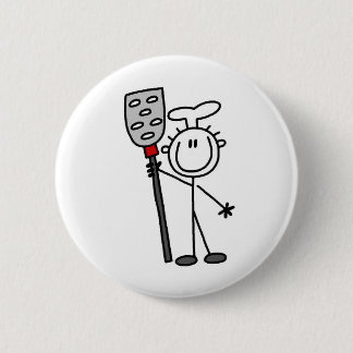 Koch mit Spachtel Button