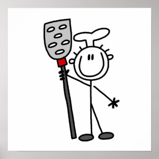 Koch mit Spatula Poster