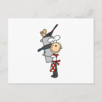 Koch mit Töpfen und Pfannen