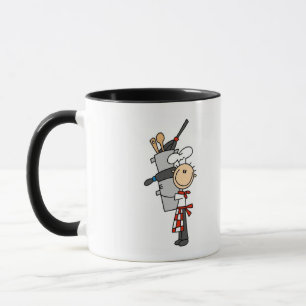 Koch mit Töpfen und Pfannen T-Shirts und Geschenke Tasse