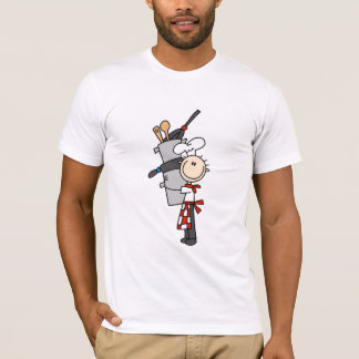 Koch mit Töpfen und Wannen-T-Shirts und Geschenke T-Shirt