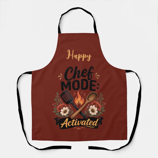 Koch-Modus Aktiviert Tasse Schürze (Vorderseite)