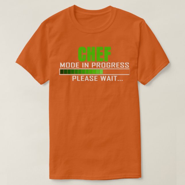 Koch-Modus im Gange Bitte warten Sie ein kurzes Zi T-Shirt (Design vorne)