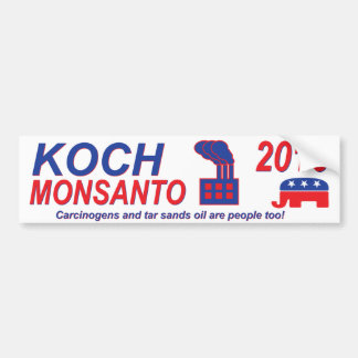 Koch Monsanto für Präsidenten 2016 Autoaufkleber
