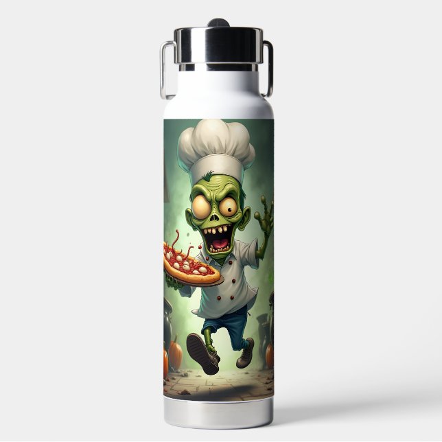 Koch Pizza, Halloween, Autor Natasha Us Trinkflasche (Vorderseite)