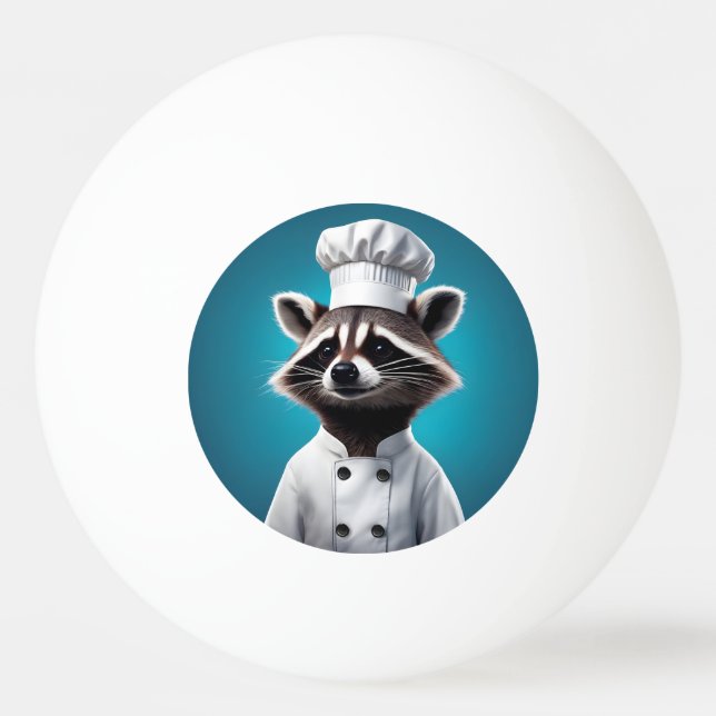 Koch Raccoon Tischtennisball (Vorderseite)