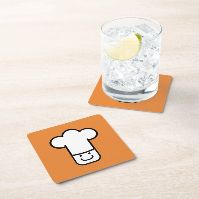 Koch Rechteckiger Pappuntersetzer (Vor Ort)