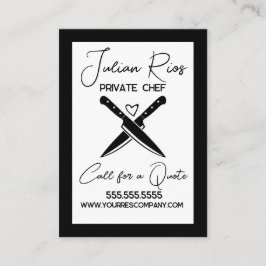 Koch Restaurant Cook Schneidemeier Visitenkarte