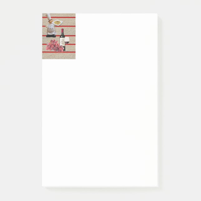 Koch Roter Wein Trauben nach der Notiz (Vorderseite)