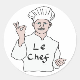 Koch Runder Aufkleber