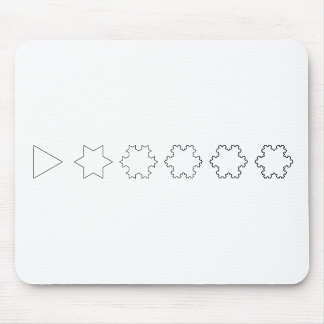 Koch Schneeflocken Mousepad (Vorne)