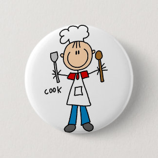 Koch-Strichmännchen-Knopf Button