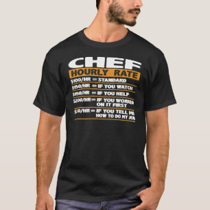 Koch Stundensatz Koch T-Shirt
