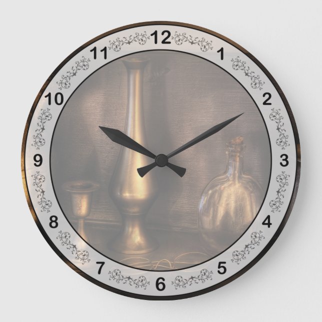 Koch - Tee - Teebeutel Große Wanduhr (Vorderseite)