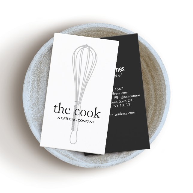 Koch und Baker Whisk Catering Visitenkarte (Von Creator hochgeladen)