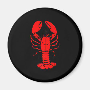 Koch und Hummer   Cartoon Hummer Liebhaber Geschen Magnet