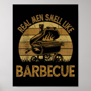 Koch Vater Grillen Real Men riechen wie sonniges G Poster