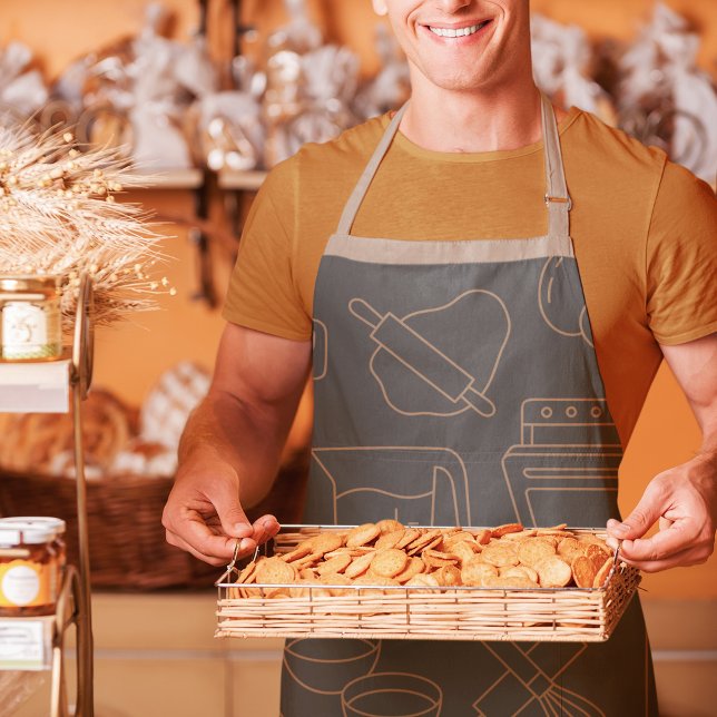 Koch Vater Master Backen & Kochen Spaß Utensil Gra Schürze (Von Creator hochgeladen)