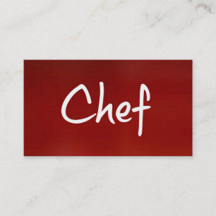 Koch-Visitenkarte Visitenkarte