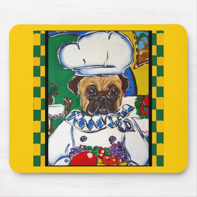 Koch von Seafood Mops Mousepad (Vorne)