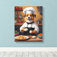 Koch Welpe machen Essen Funny Dog Küche