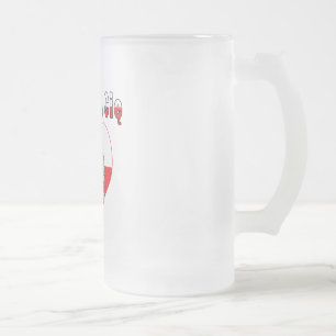 Kocham Cie Eagle Heart Mattglas Bierglas