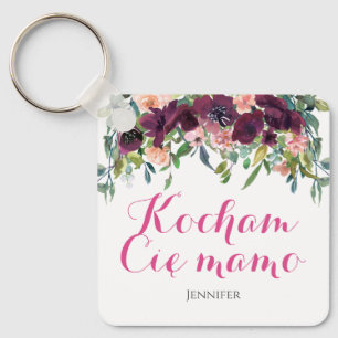 Kocham Cię mamo I love you mom in Polish Gift Schlüsselanhänger
