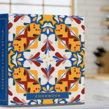 Kochbuch | Farbenfrohe Küche Tile | Blau